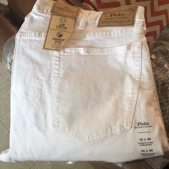 New Polo The Varick Slim Straight Jeans in Stone - Picture 3 of 7